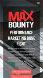 Mobile Screenshot of maxbounty.com